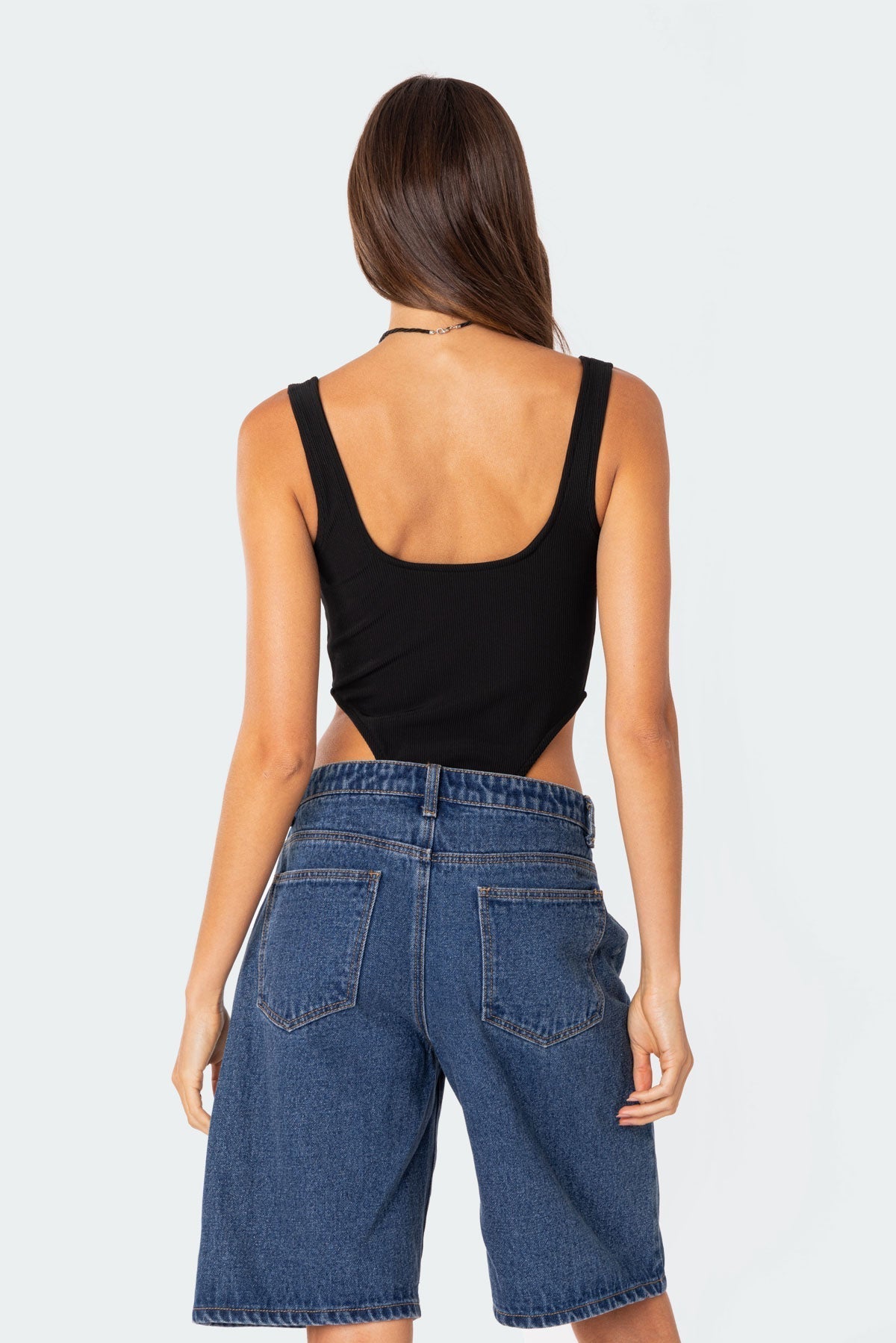 High Cut Ribbed Bodysuit