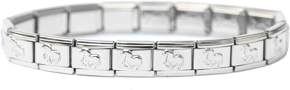 Italian Charm Starter Bracelet (18 links for standard size and 9 links for superlinks)