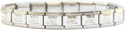 Italian Charm Starter Bracelet (18 links for standard size and 9 links for superlinks)