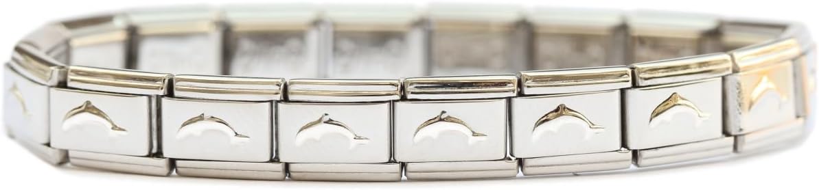 Italian Charm Starter Bracelet (18 links for standard size and 9 links for superlinks)