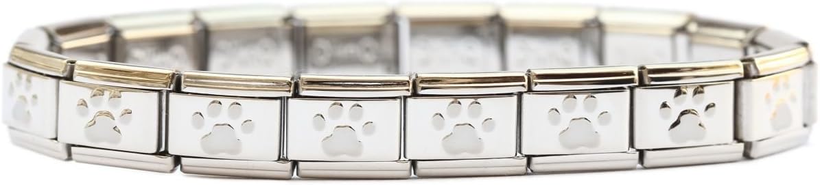 Italian Charm Starter Bracelet (18 links for standard size and 9 links for superlinks)