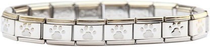 Italian Charm Starter Bracelet (18 links for standard size and 9 links for superlinks)