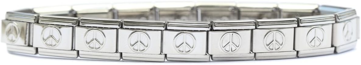 Italian Charm Starter Bracelet (18 links for standard size and 9 links for superlinks)