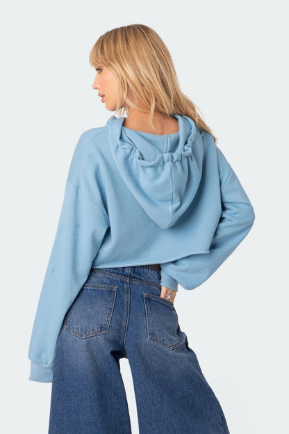 I Love Me Cropped Hoodie