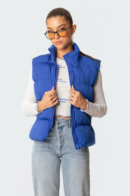 Bomber Puffer Vest