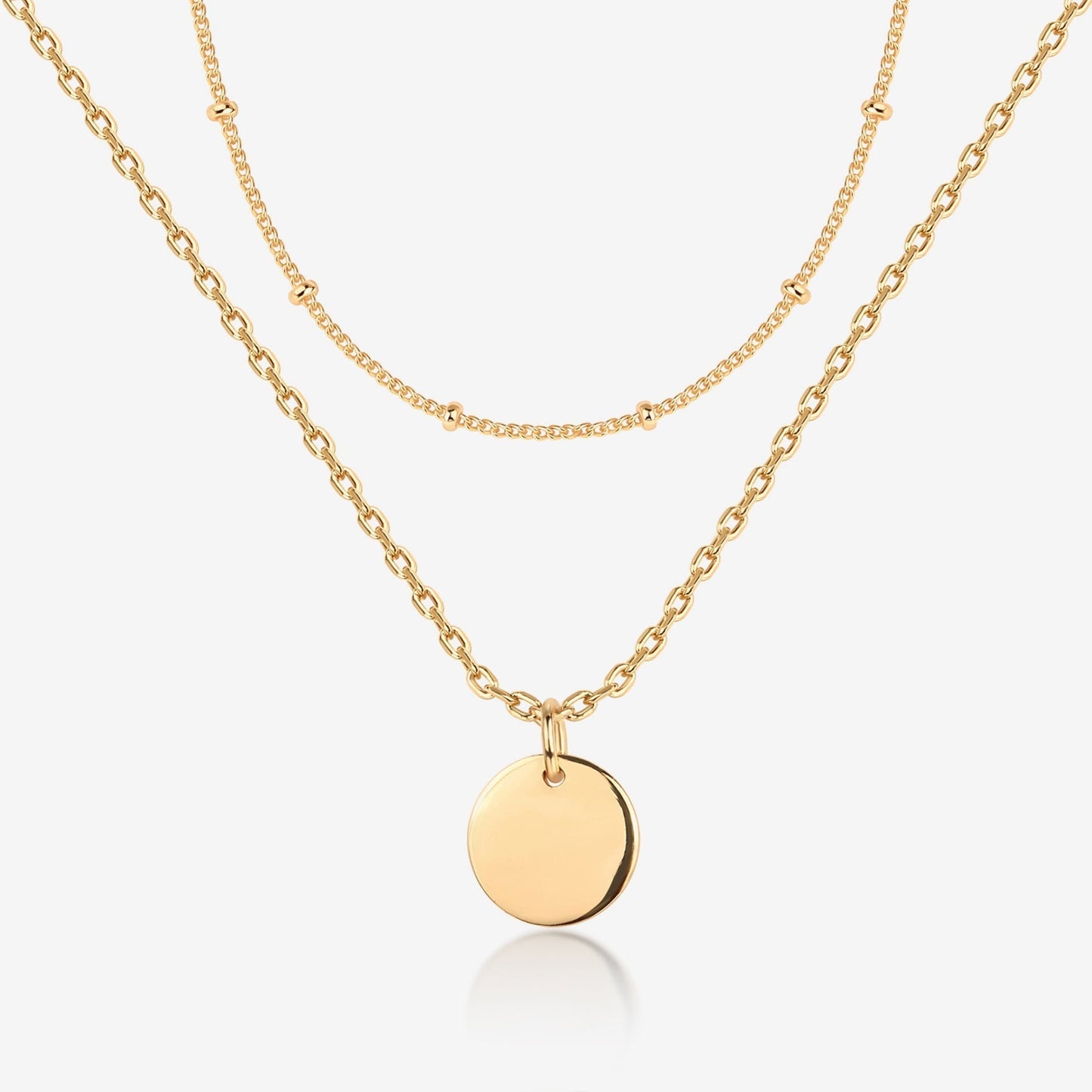 Disc Pendant Necklace