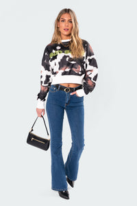 Bad Babe Neon Print Sweatshirt