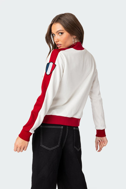 France Zip Up Sweatshirt