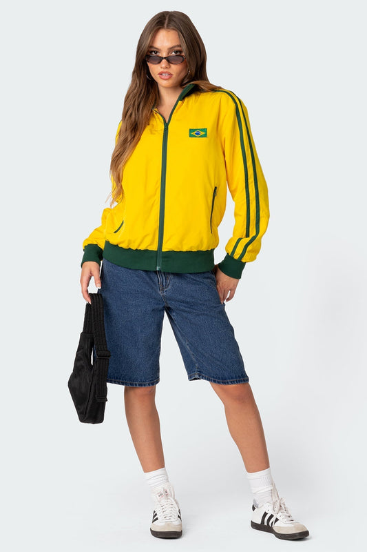 Brasil Oversized Track Jacket