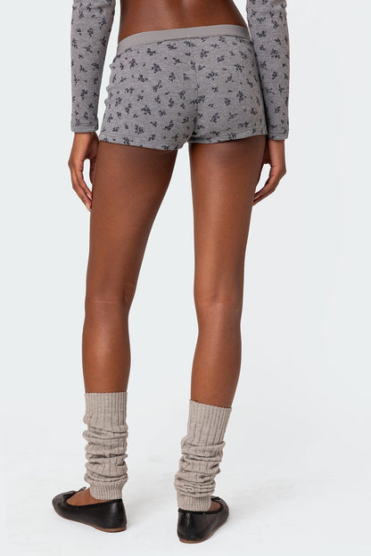 Lavender Waffle Shorts