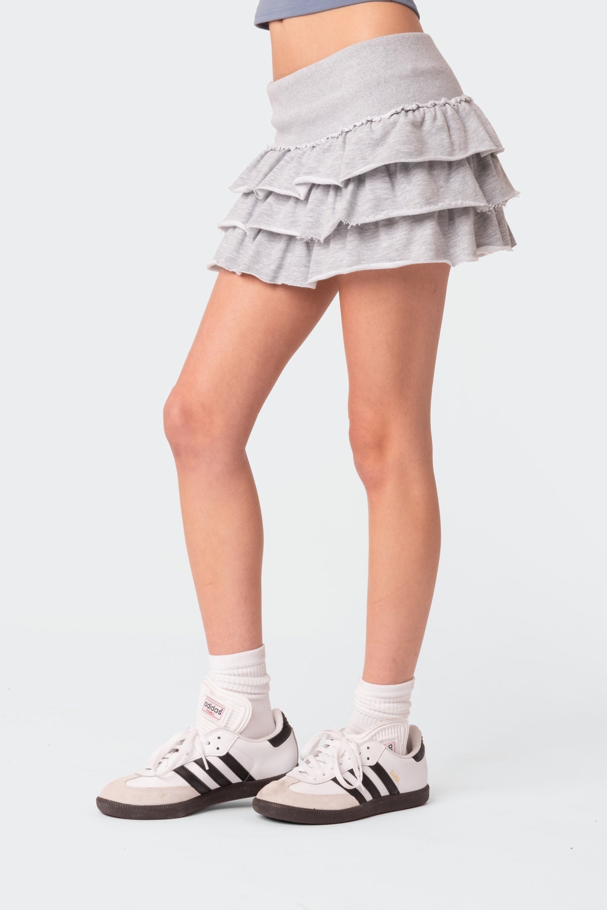 Martina Ruffle Terry Mini Skirt