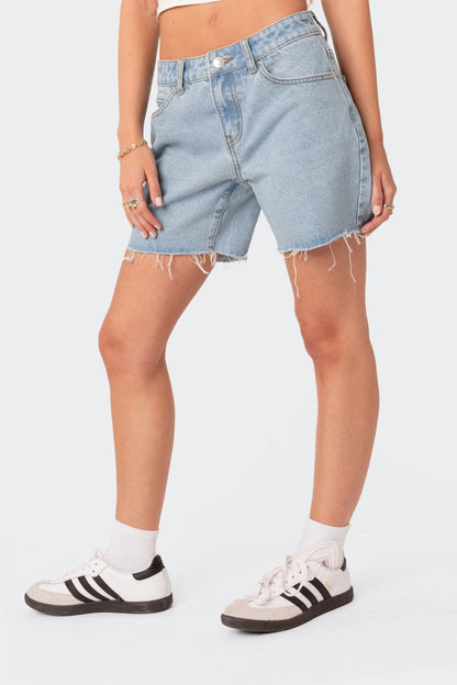 Tomboy Low Rise Denim Shorts
