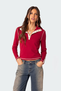 Gio Contrast Stitch Sweatshirt