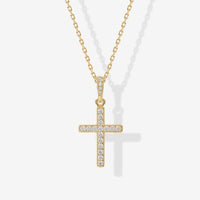 Pavé Cross Necklace