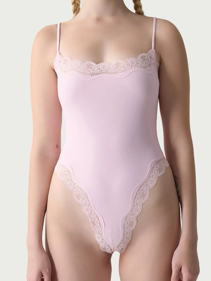 Pink Lace Bodysuit