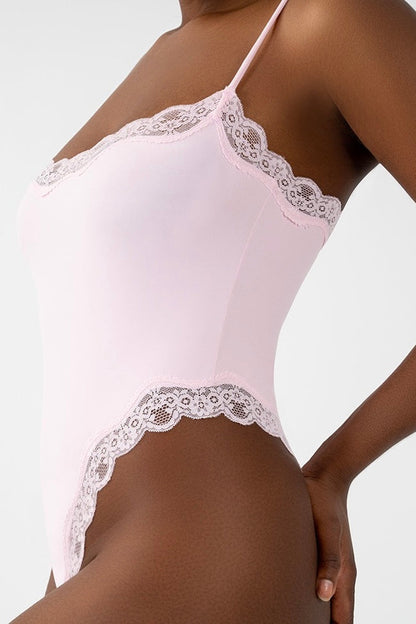 Pink Lace Bodysuit