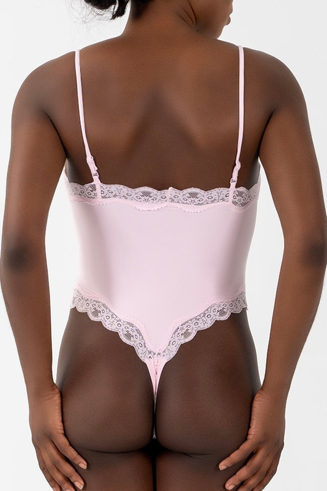 Pink Lace Bodysuit
