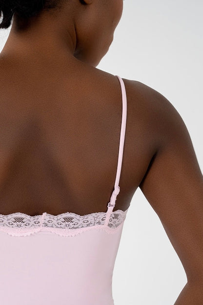 Pink Lace Bodysuit