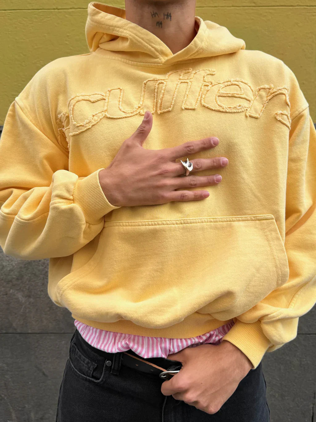 RAW YELLOW HOODIE