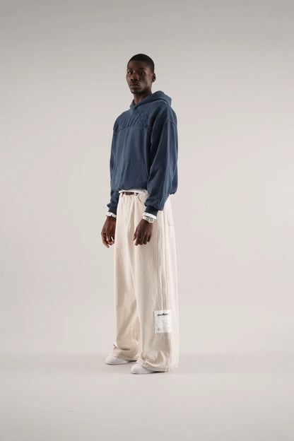 UNISEX RAW BLUE HOODIE