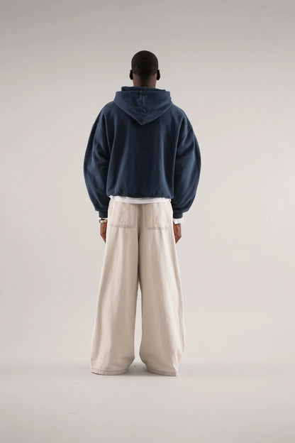 UNISEX RAW BLUE HOODIE