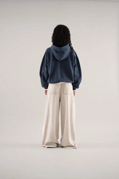 UNISEX RAW BLUE HOODIE