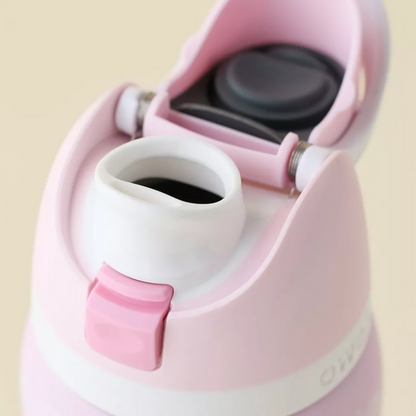 Pink Ribbon Toile Bottle