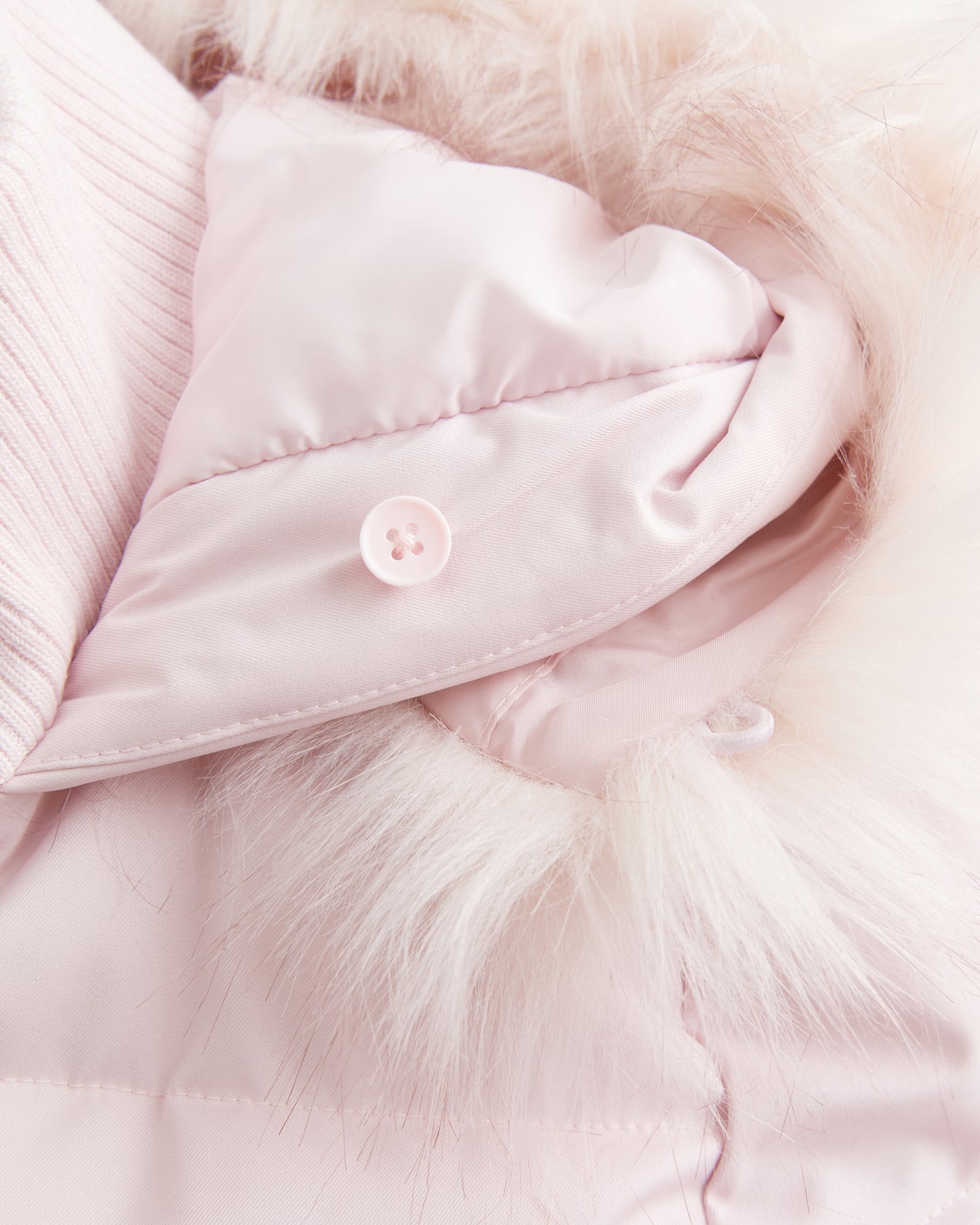 Faux Fur Trim Puffer Bomber Jacket