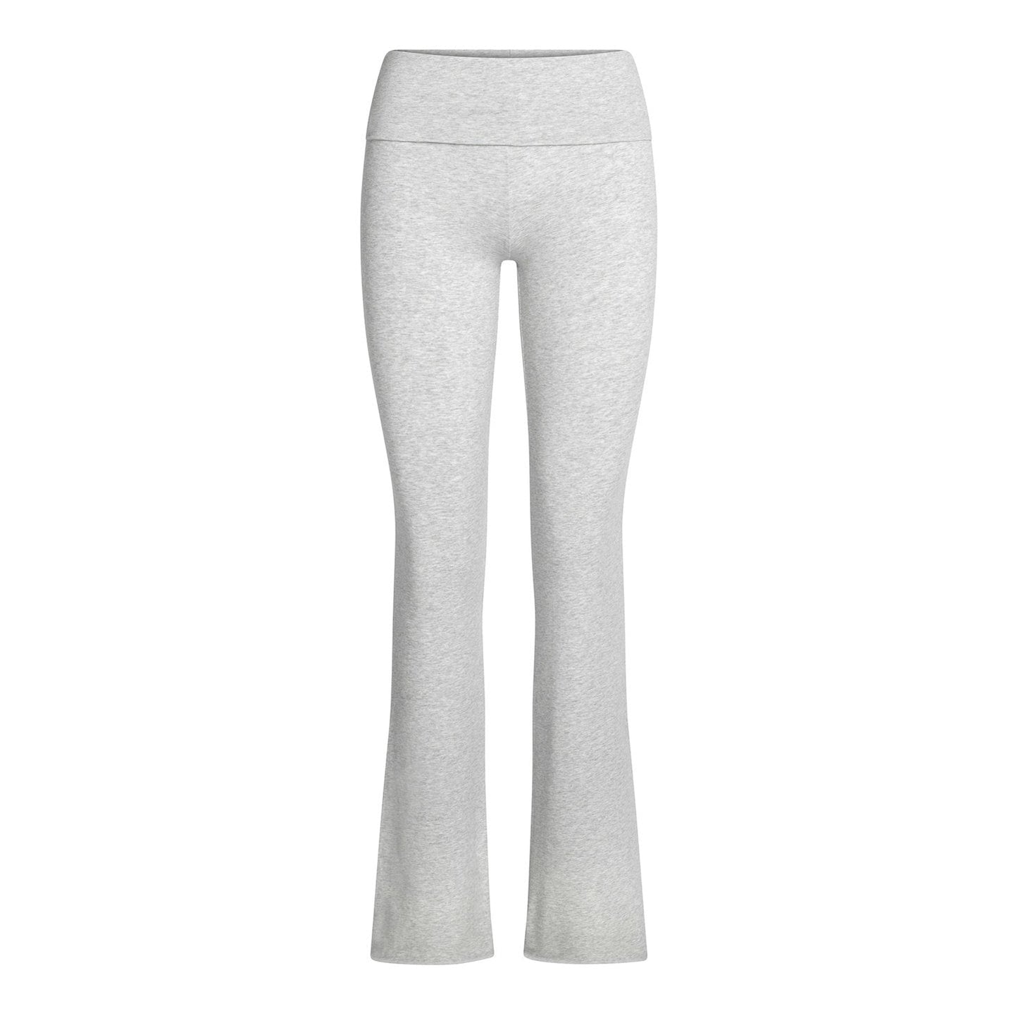 GREY COTTON LONGSLEEVE FOLDOVER PANTS
