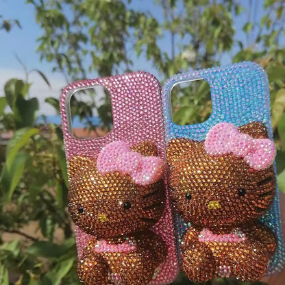 Rhinestone Hello Kitty Phone Case