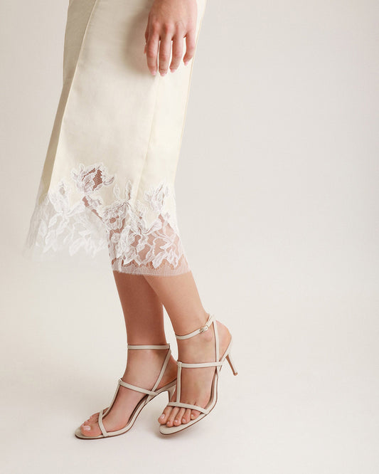 WHITE HADID HEELS