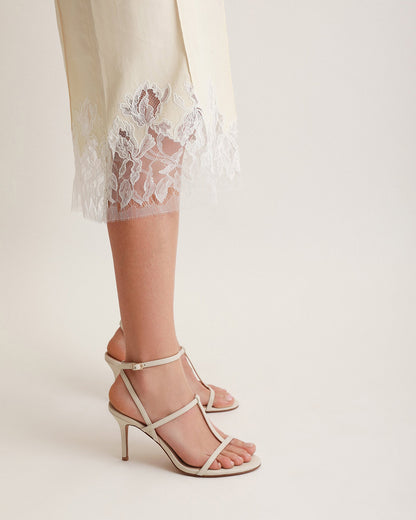 WHITE HADID HEELS