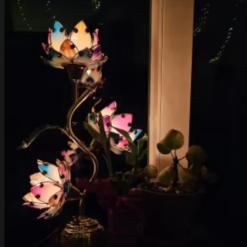 Pink Lotus Floor Lamp