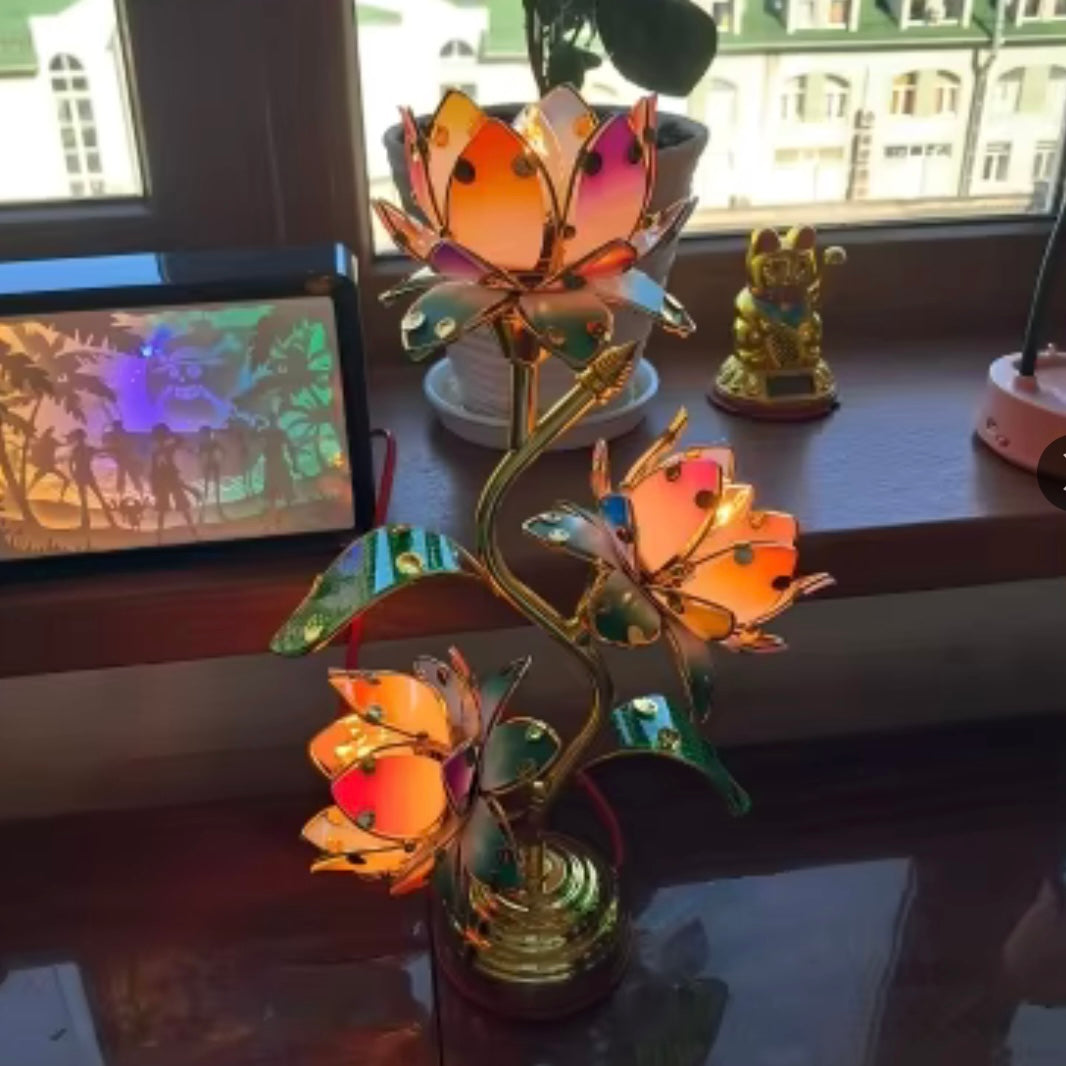 Pink Lotus Floor Lamp