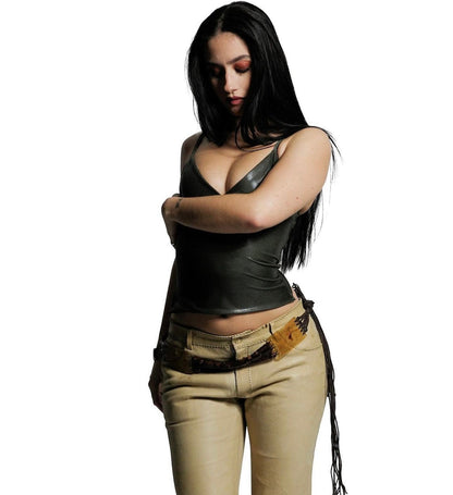Ava Wet Leather Tank