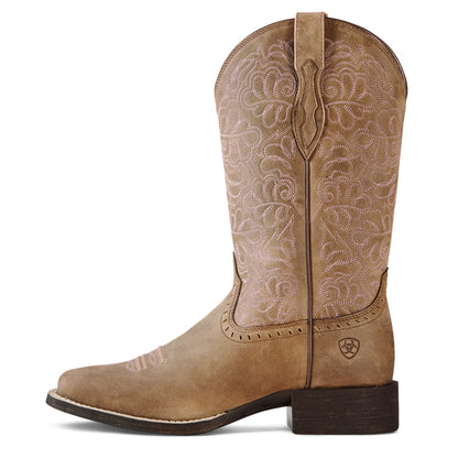 Pink Stitch Round Boot