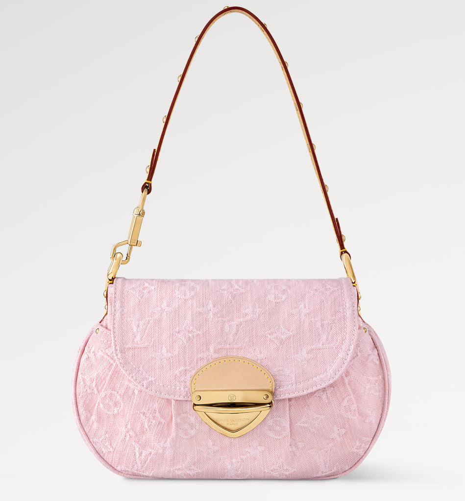 Pink Denim Marina Bag