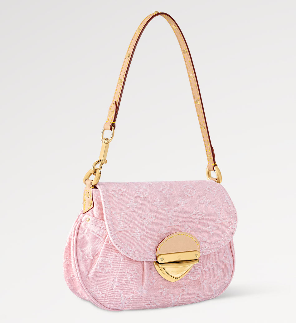Pink Denim Marina Bag