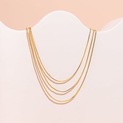 Three Layered Chain Necklace