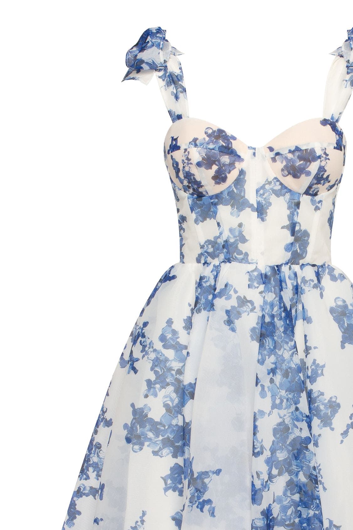 Chantel Charming Blue Hydrangea Dress