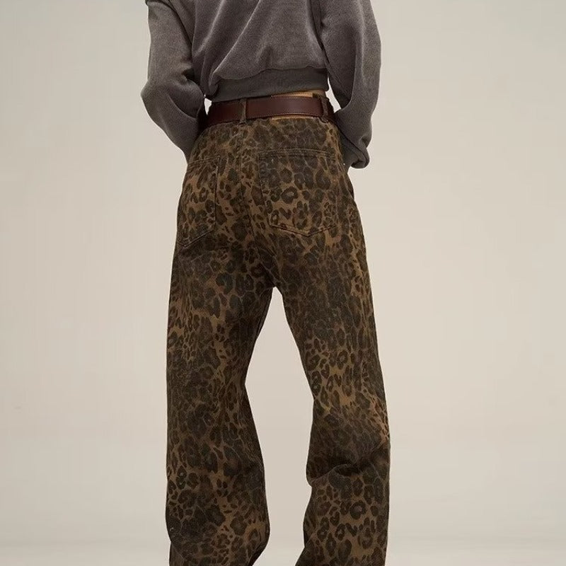 Leopard Print Jeans