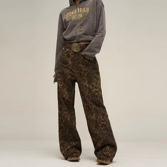 Leopard Print Jeans