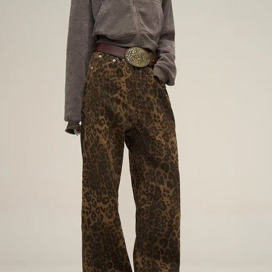 Leopard Print Jeans