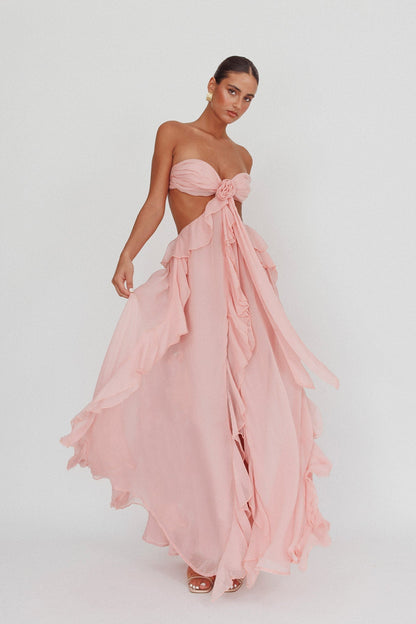 Santiago Ruffle Maxi Blush