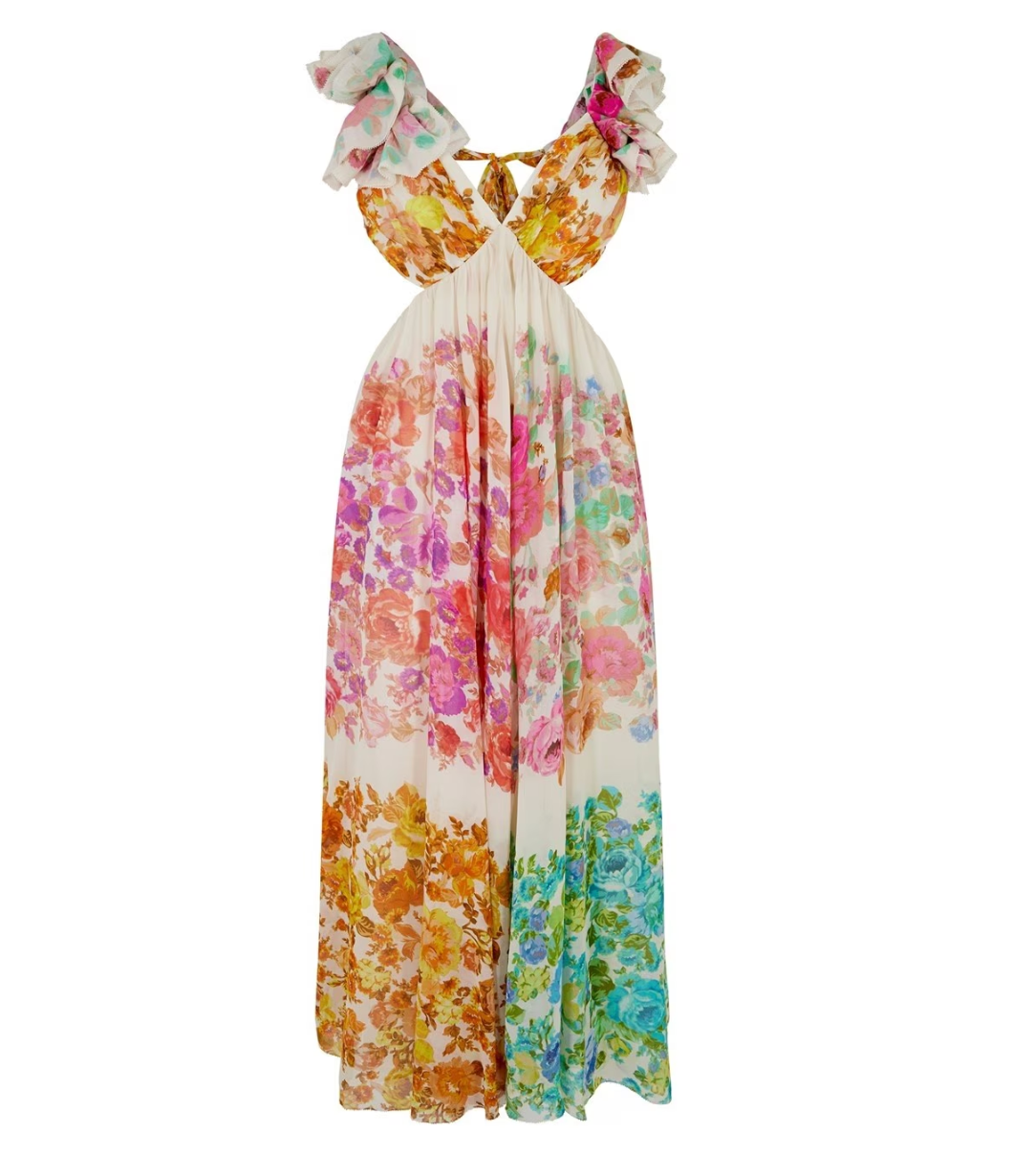 Hazel Floral Midi Dress