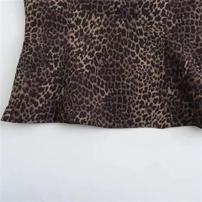 Leopard Satin Tank