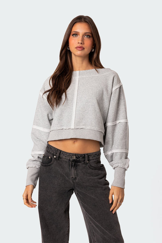 Inside Out Cropped Sweatshirt
