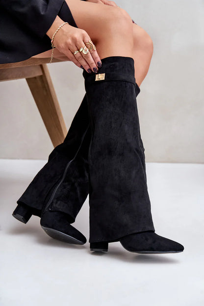 LAVISTA SUDE KNEE HIGH BOOTS