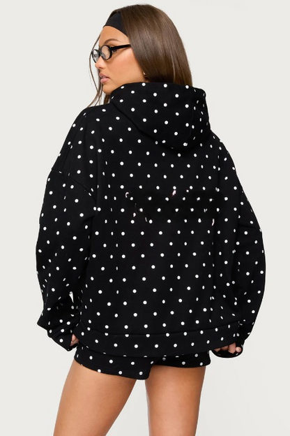 Erika Polka Dot Hoodie