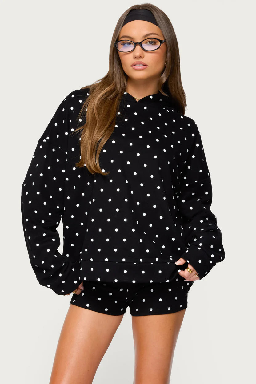 Erika Polka Dot Hoodie
